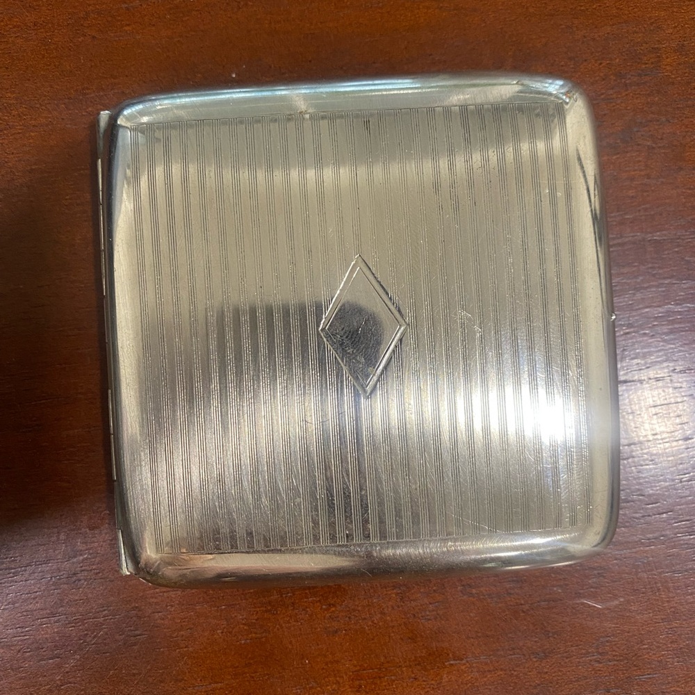 Nickel Silver Compact Cigarette Case